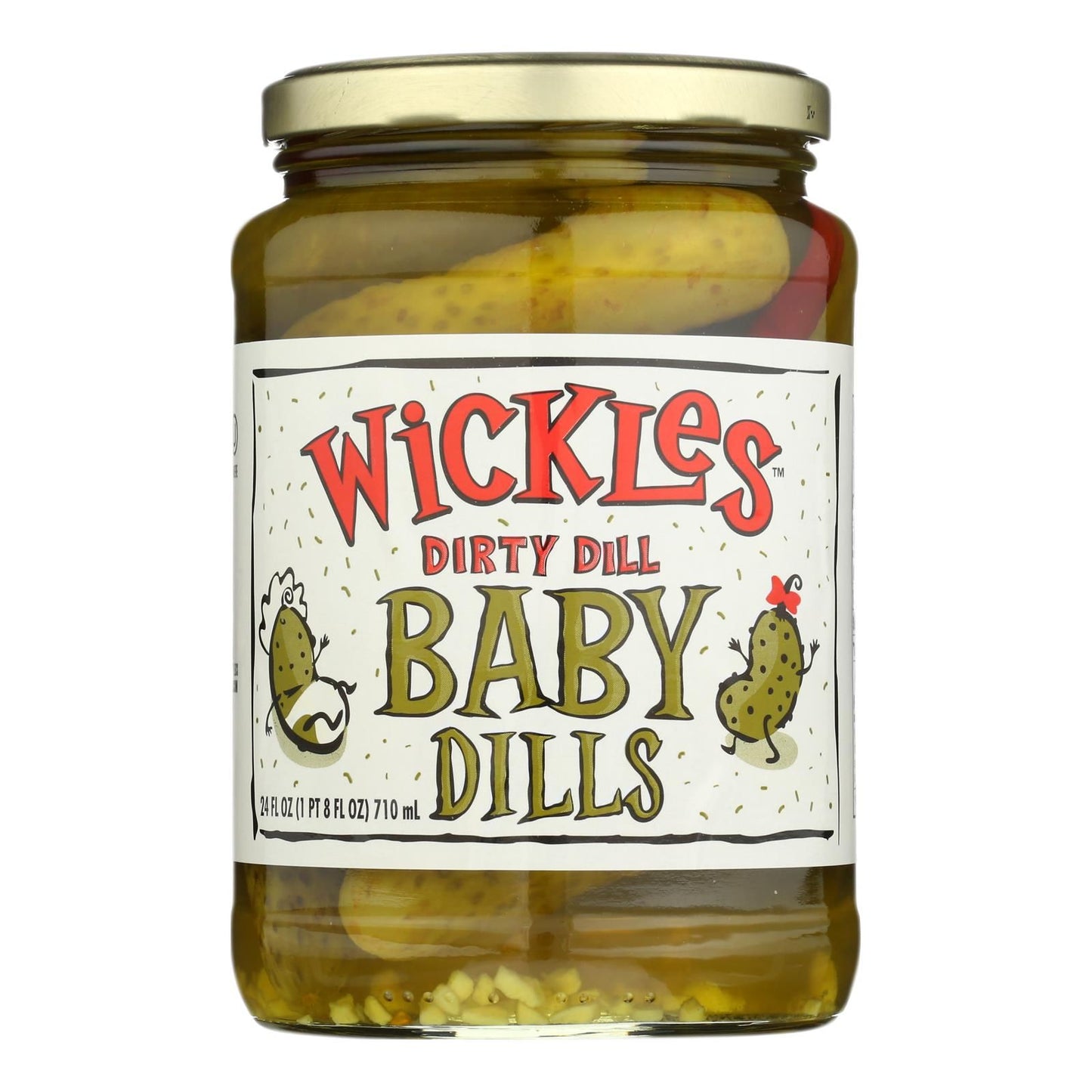 Wickles Dirty Dill Baby Dills - Case Of 6 - 24 Oz image 1