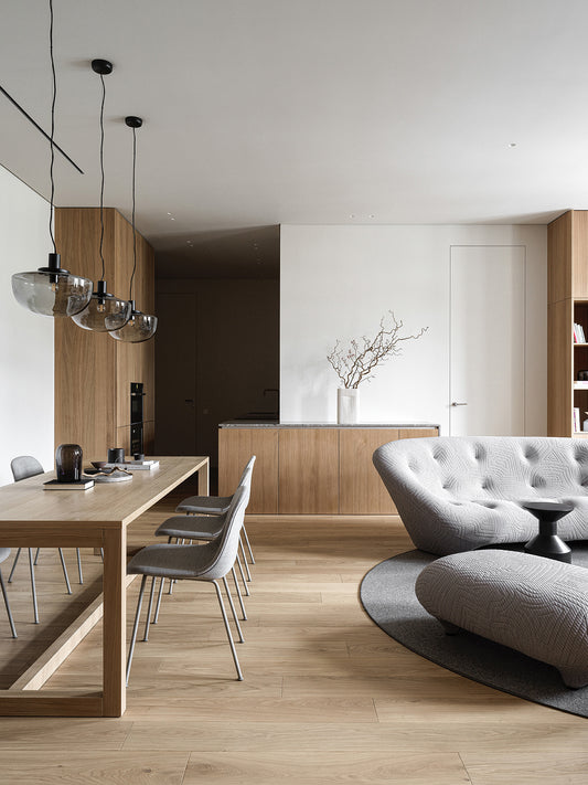 📢 Modern Three-Room Apartment Design – Merging Classic Elegance with Contemporary Aesthetics
