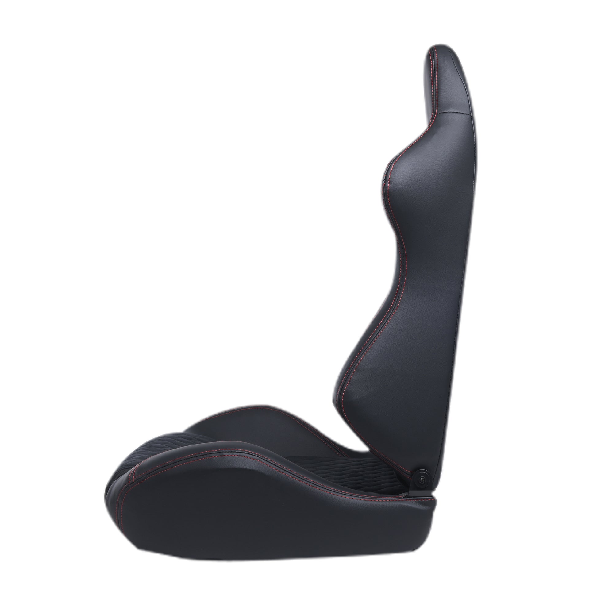 RACING SEAT HIGH QUALITY PVC WITH SUADE MATERIAL DOUBLE SLIDER 2PCS image 5