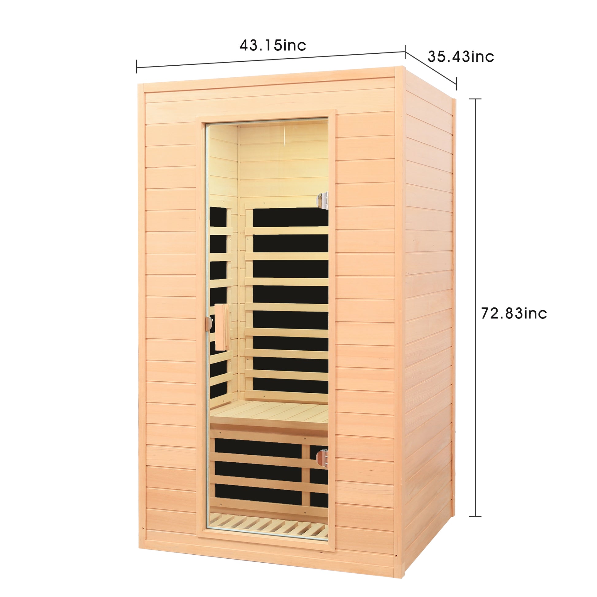 Hemlock Two-person far infrared roof embedded indoor sauna room image 9