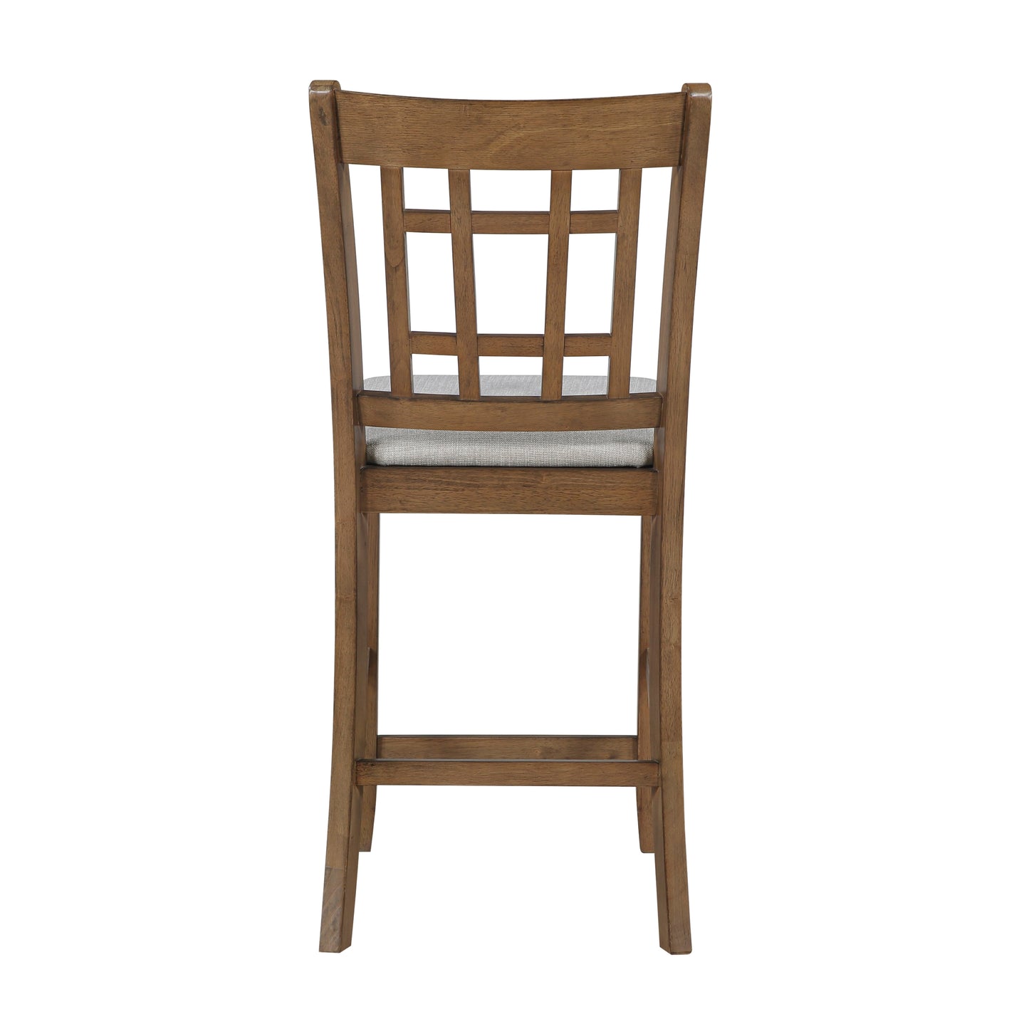 Brown Finish Counter Height Dining Chairs Set of 2 Padded Seat Upholstery Wood Frame Dining Kitchen Furniture image 5
