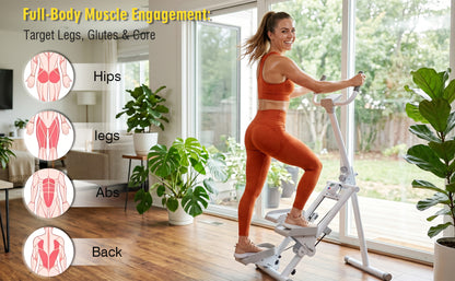 Stair Stepper Machine, Vertical Climber Exercise Equipment with LCD Display, Compact Cardio Step Trainer for Full-Body Home Workouts image 3
