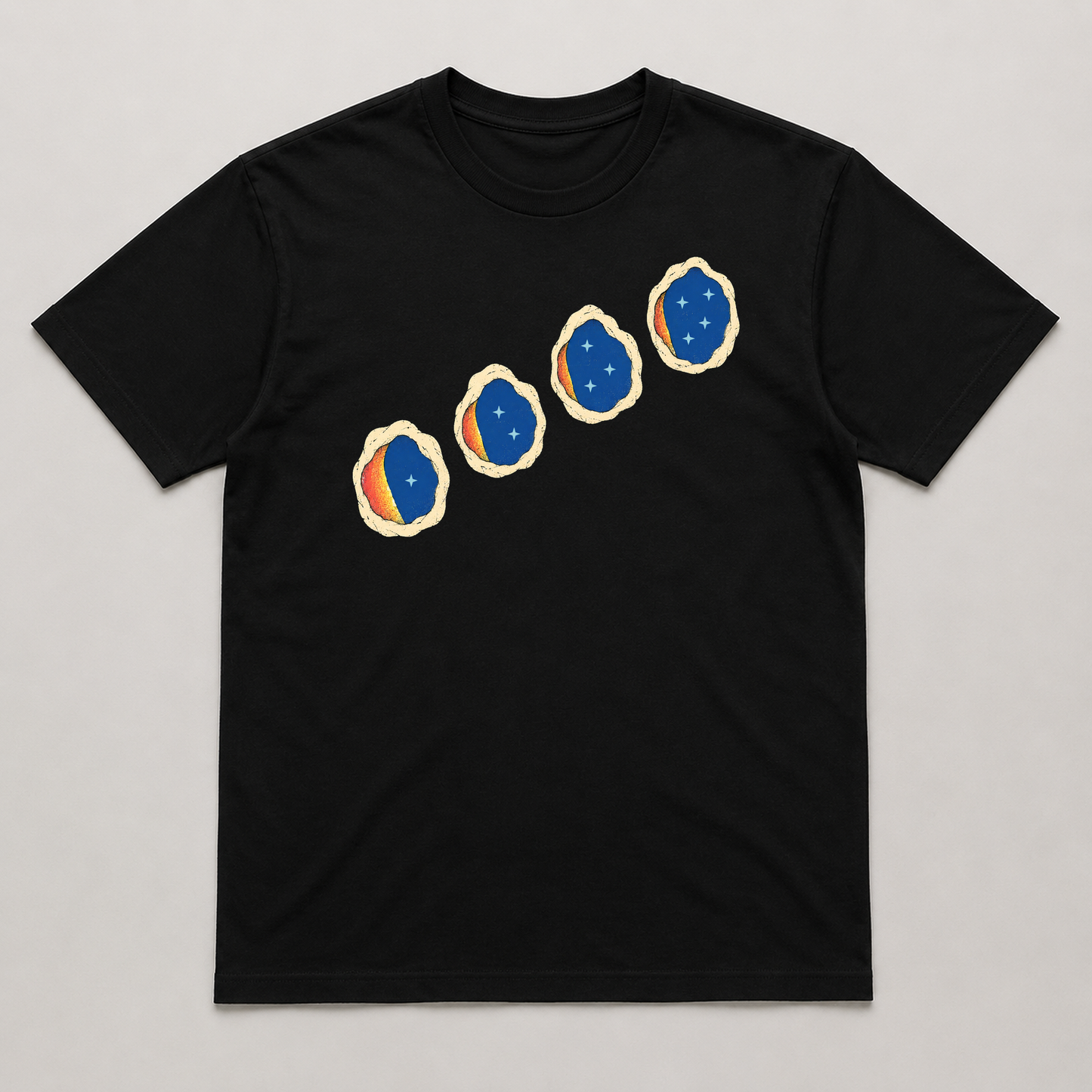 Dark Adaptation Relay Stargazing Graphic T-Shirt - POD-20260810-141_black_front_mockup