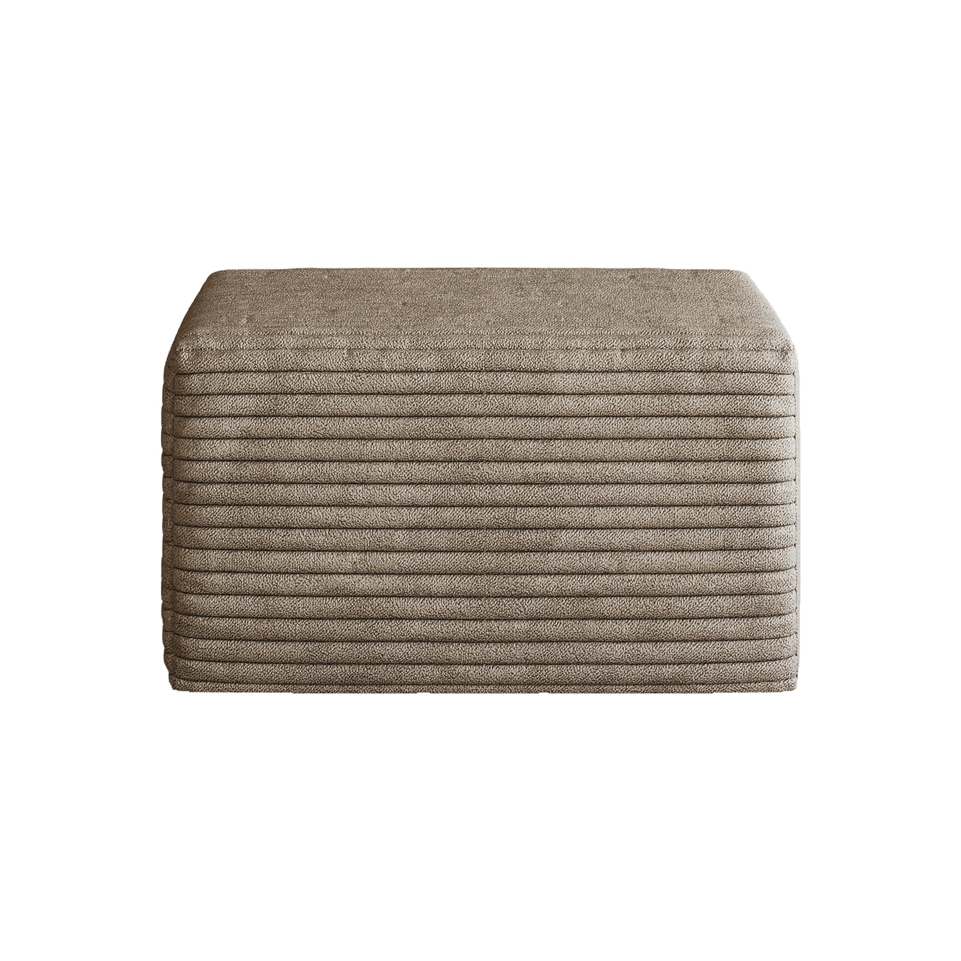 Sofa ottoman,No Assembly Required,Camel(Plush Corduroy Fabric) image 6