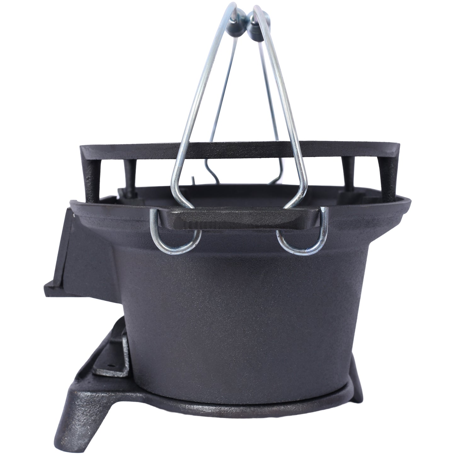 Oval Cast Iron Grill Outdoor, Portable Charcoal Grill and Tabletop Cast Iron Skillet - 100% Cast Iron, Durable, Small Charcoal Grill, Camping Stove, Hibachi Grill image 9