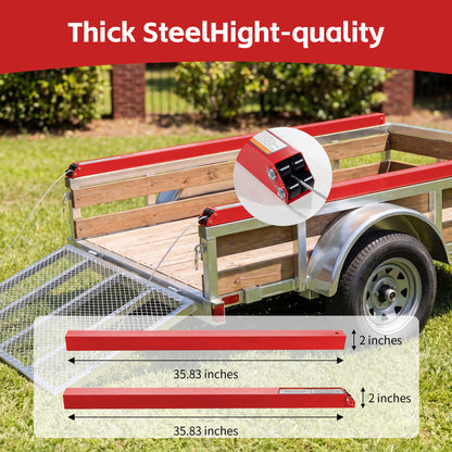 Tailgate Utility Trailer Gate Liftgate Ramp Lift 2 Sided Lift Assist System Fit for Open Utility Trailers Tailgate and Ramp New Upgrades, Red image 5