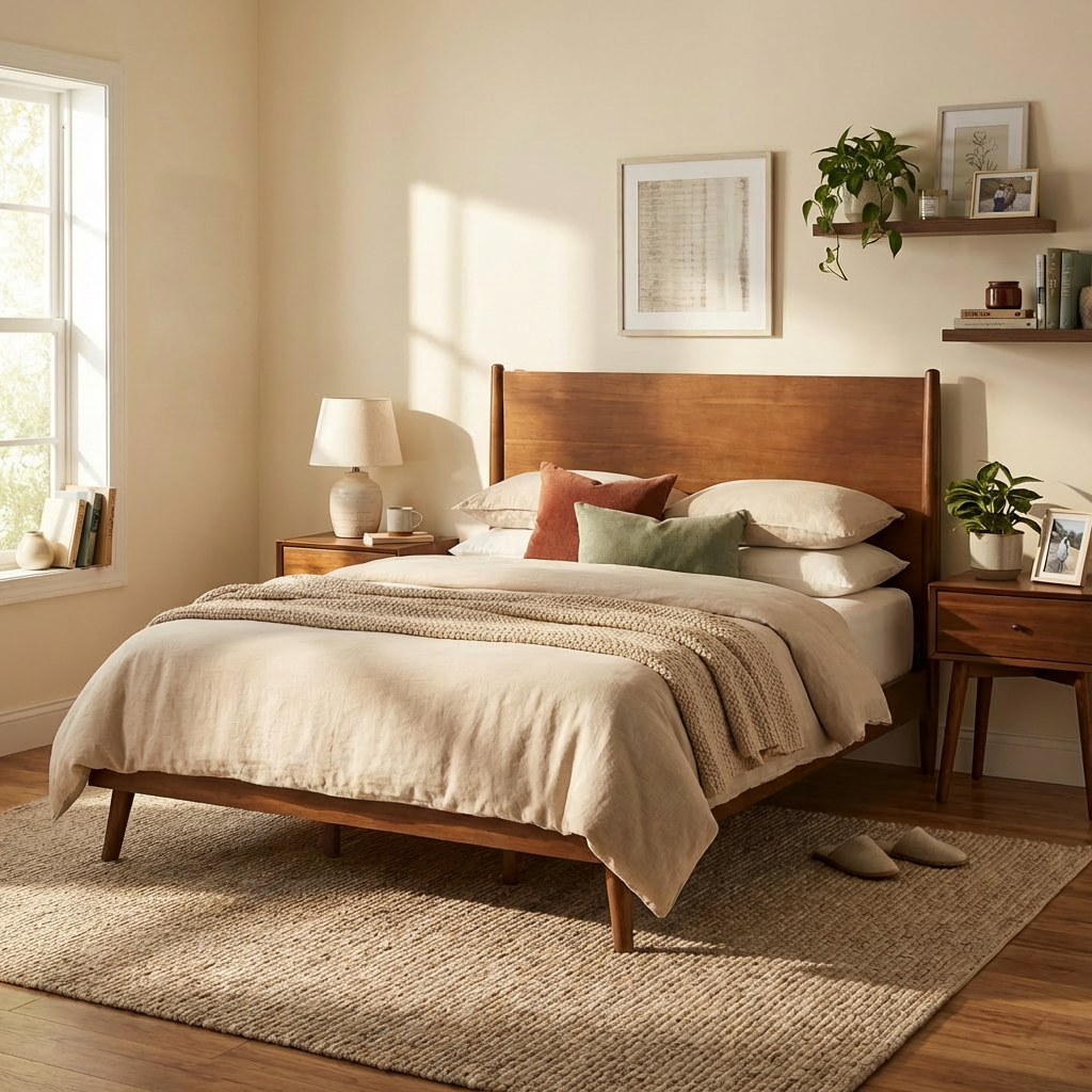Cohron Solid Wood Platform Bed (QUEEN BED) image 1