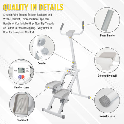 Stair Stepper Machine, Vertical Climber Exercise Equipment with LCD Display, Compact Cardio Step Trainer for Full-Body Home Workouts image 7
