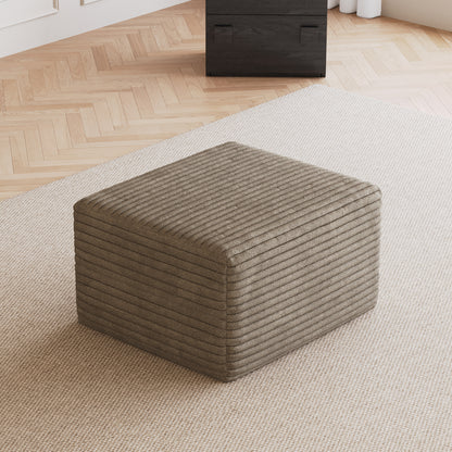 Sofa ottoman,No Assembly Required,Camel(Plush Corduroy Fabric) image 2