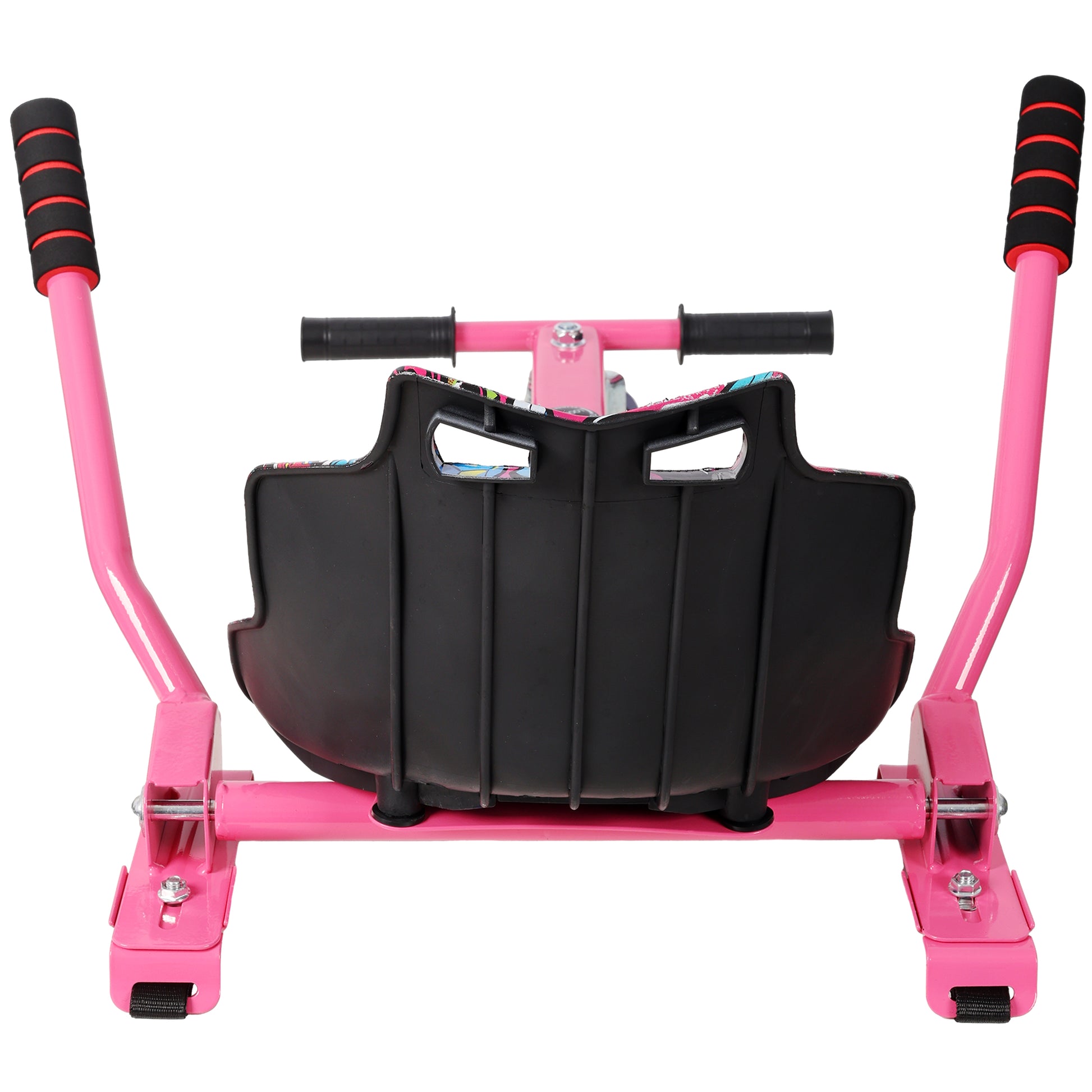 Hoverboard Seat Attachment Go-Kart,Fits 6.5" 8"10" Hoverboards,Sturdy Adjustable Off-Road Frame,Hover Cart for Family Fun,not include Hoverboard,Pink image 8
