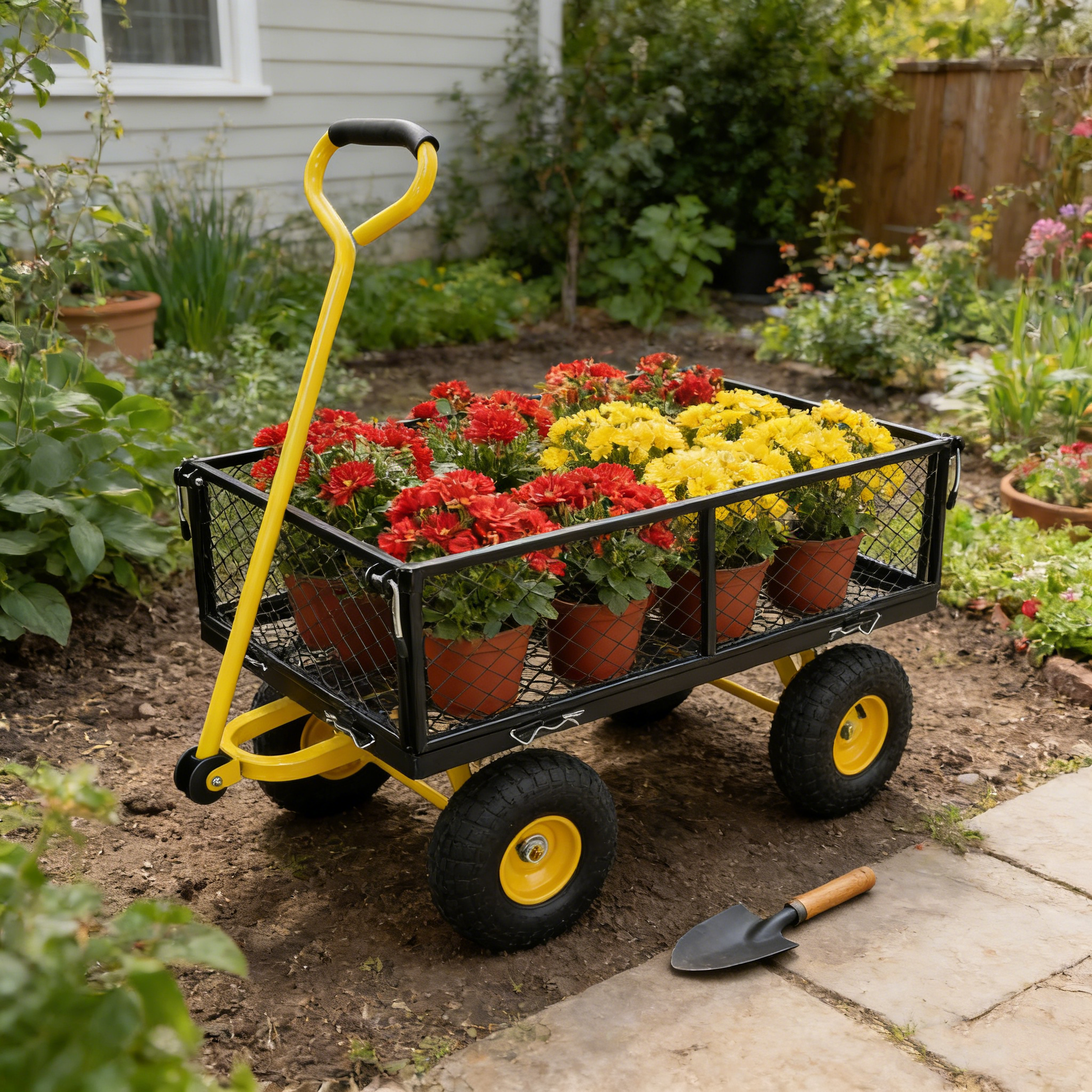 Wagon Cart Garden cart trucks make it easier to transport firewood image 8
