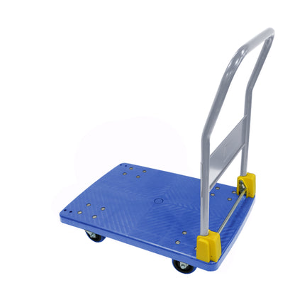 Foldable Platform Push Hand Truck Cart, 880 lbs. Weight Capacity, 2 Swivel Brake Wheels image 12