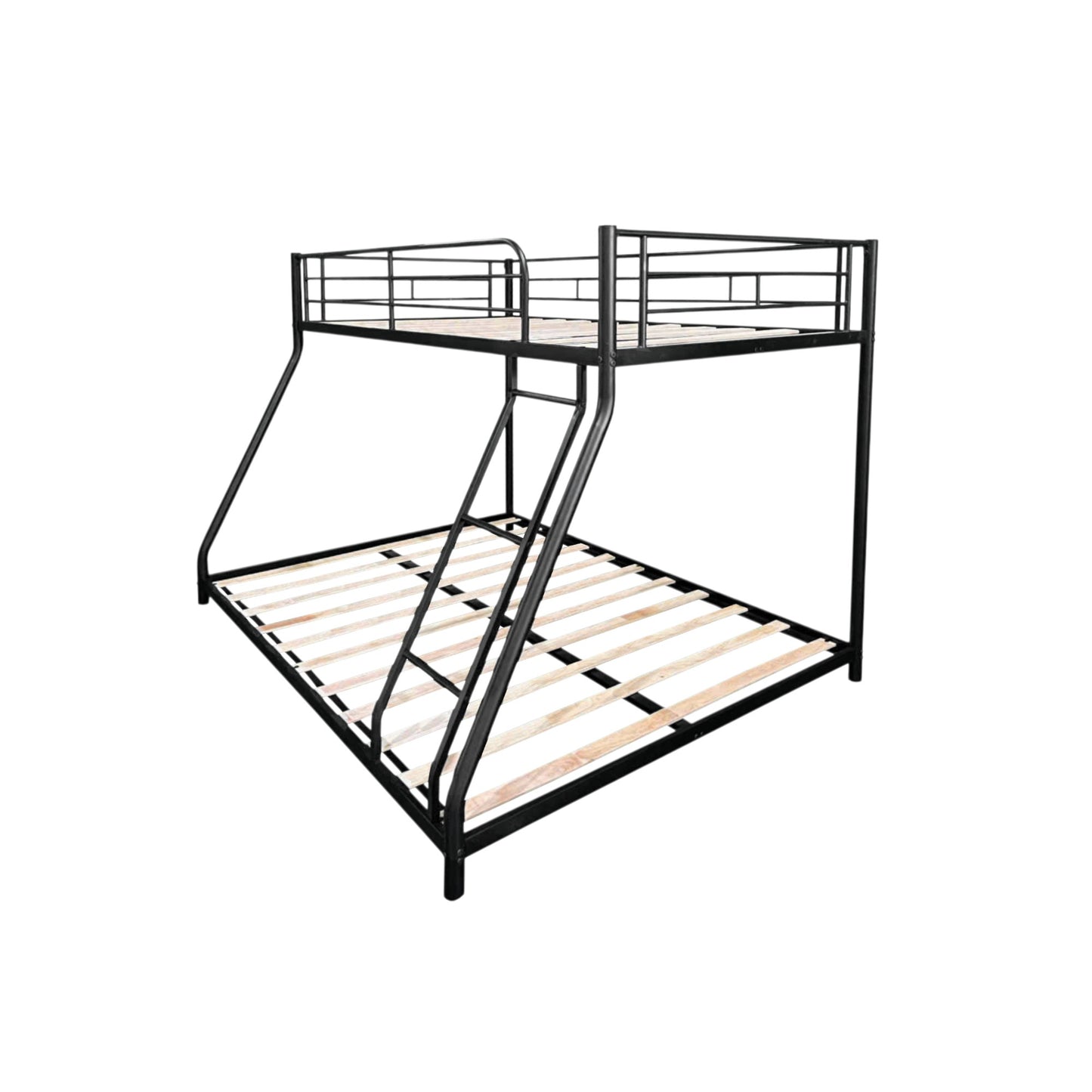 Metal Twin over Full Bunk Bed/ Heavy-duty Sturdy Metal/ Noise Reduced/ Squeak Free/ Wooden Slat/ No Box Spring Needed image 4