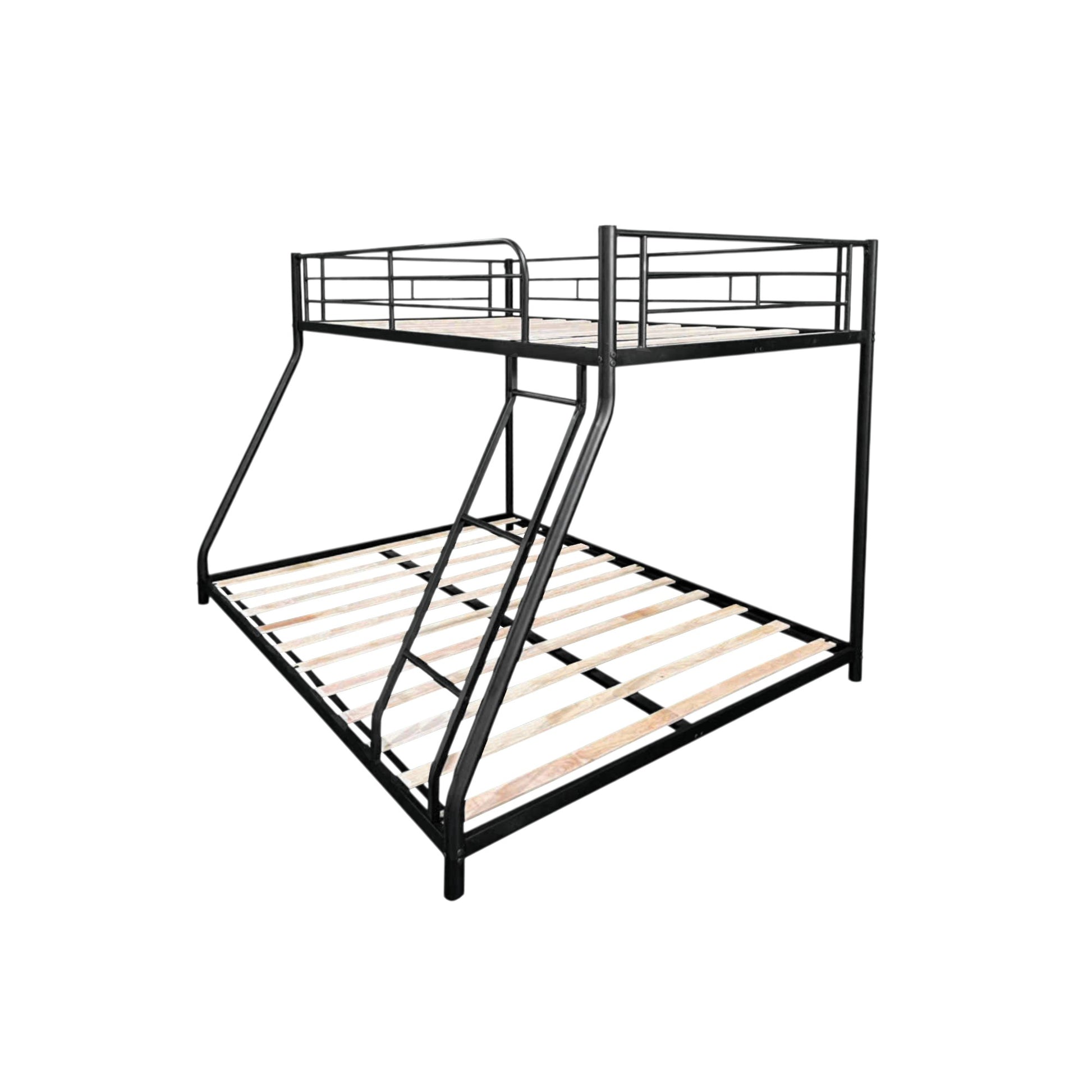 Metal Twin over Full Bunk Bed/ Heavy-duty Sturdy Metal/ Noise Reduced/ Squeak Free/ Wooden Slat/ No Box Spring Needed image 4