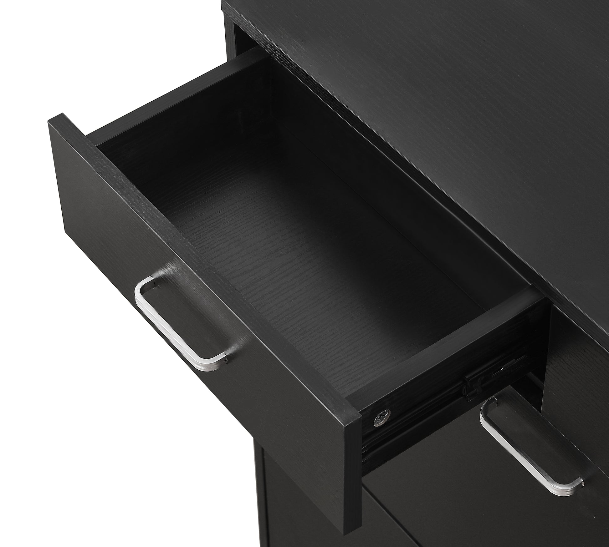 Large size Shoe Cabinet,Free Standing Tipping Bucket Shoe Rack Organizer with 2 Flip Drawers&2 Drawer,Modern Tipping Bucket for Entryway,Hallway,Bedroom-black image 6