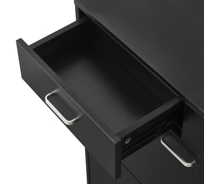 Large size Shoe Cabinet,Free Standing Tipping Bucket Shoe Rack Organizer with 2 Flip Drawers&2 Drawer,Modern Tipping Bucket for Entryway,Hallway,Bedroom-black image 6