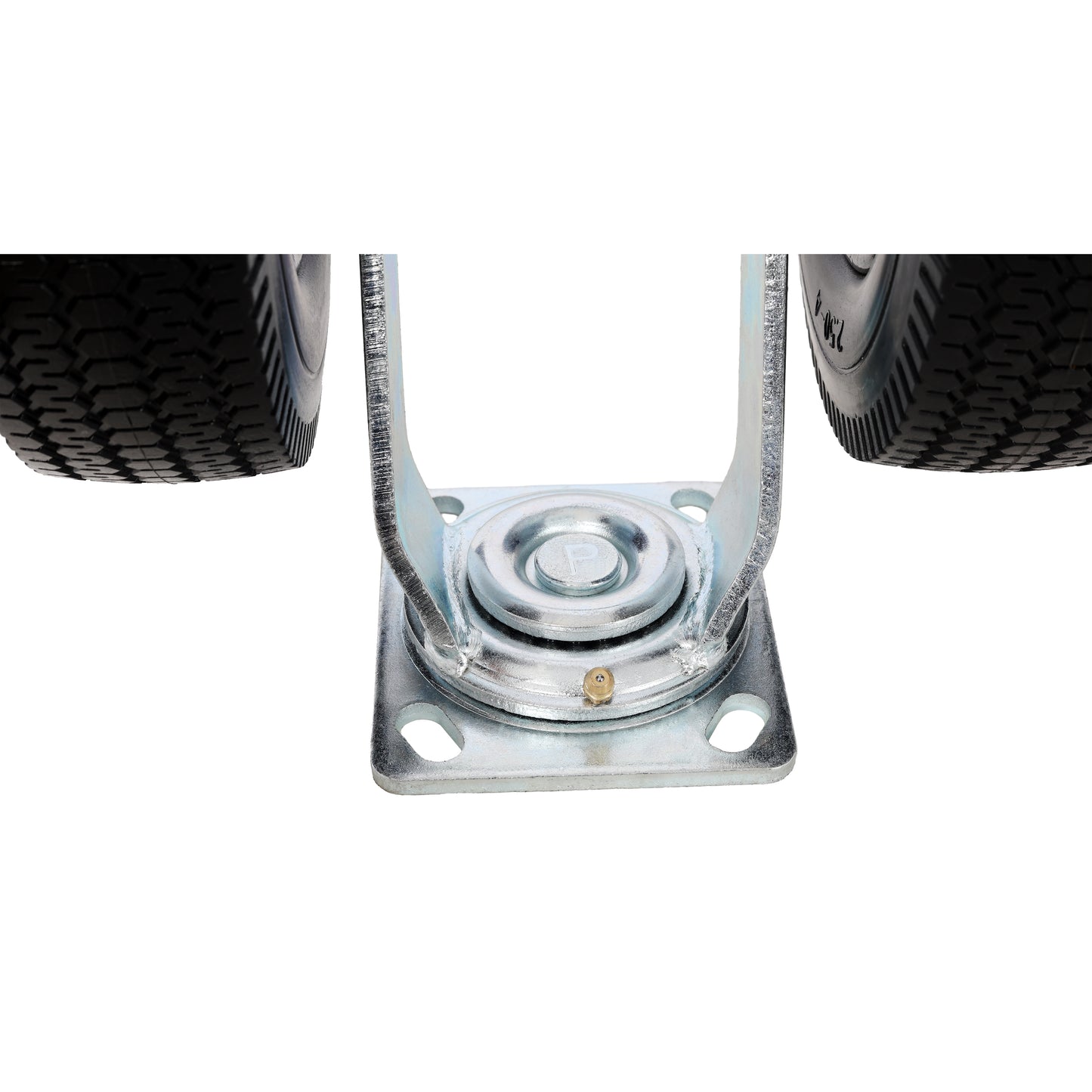 8 in Dual Flat Free Wheels Swivel Caster, 660LBS LOAD CAPACITY image 2