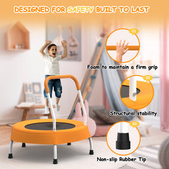 28inch Toddler Trampoline for Kids 1 Year Plus with Handle, Baby Gifts for Boys and Girls, Indoor and Outdoor