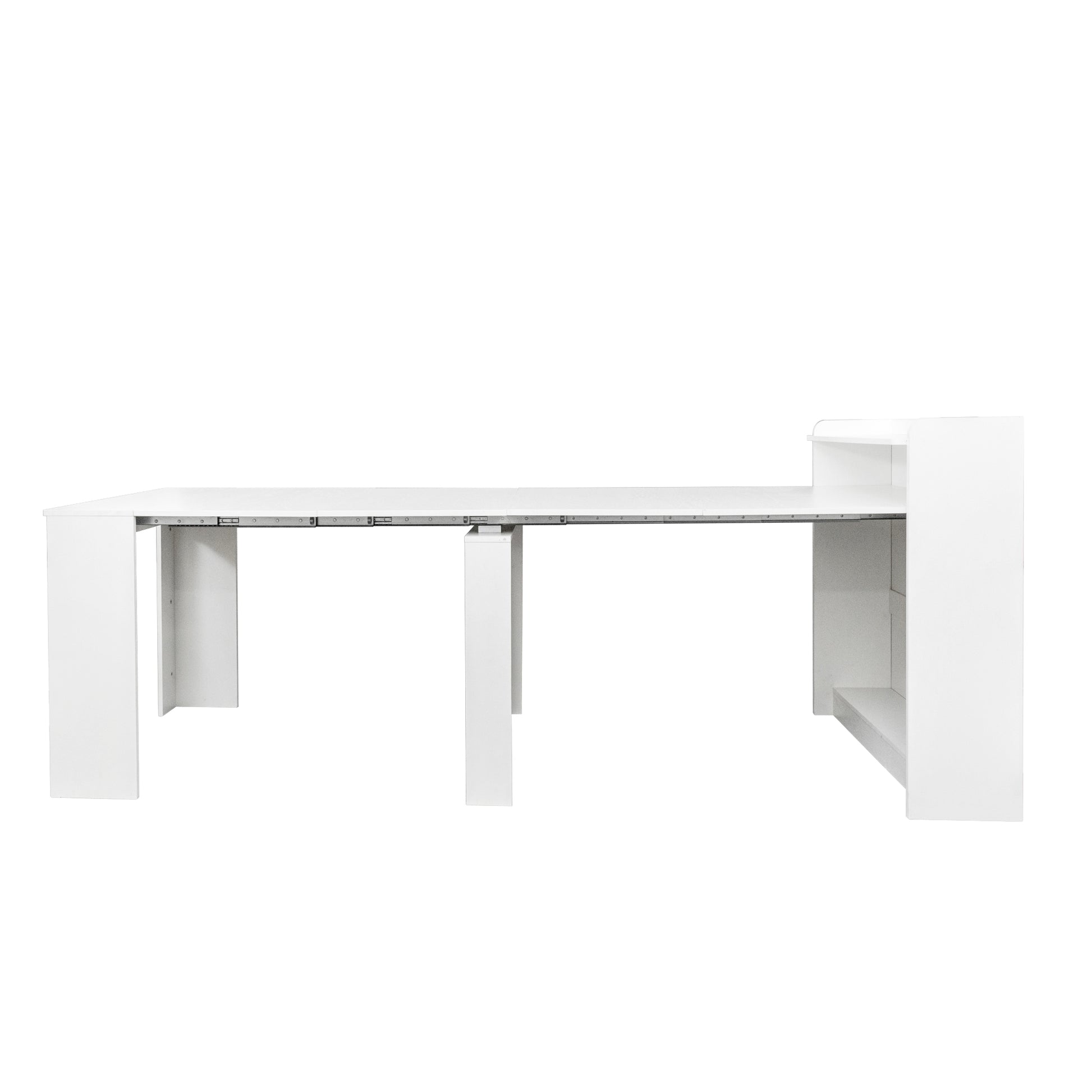 Modern Extendable Dining Table with Storage image 9