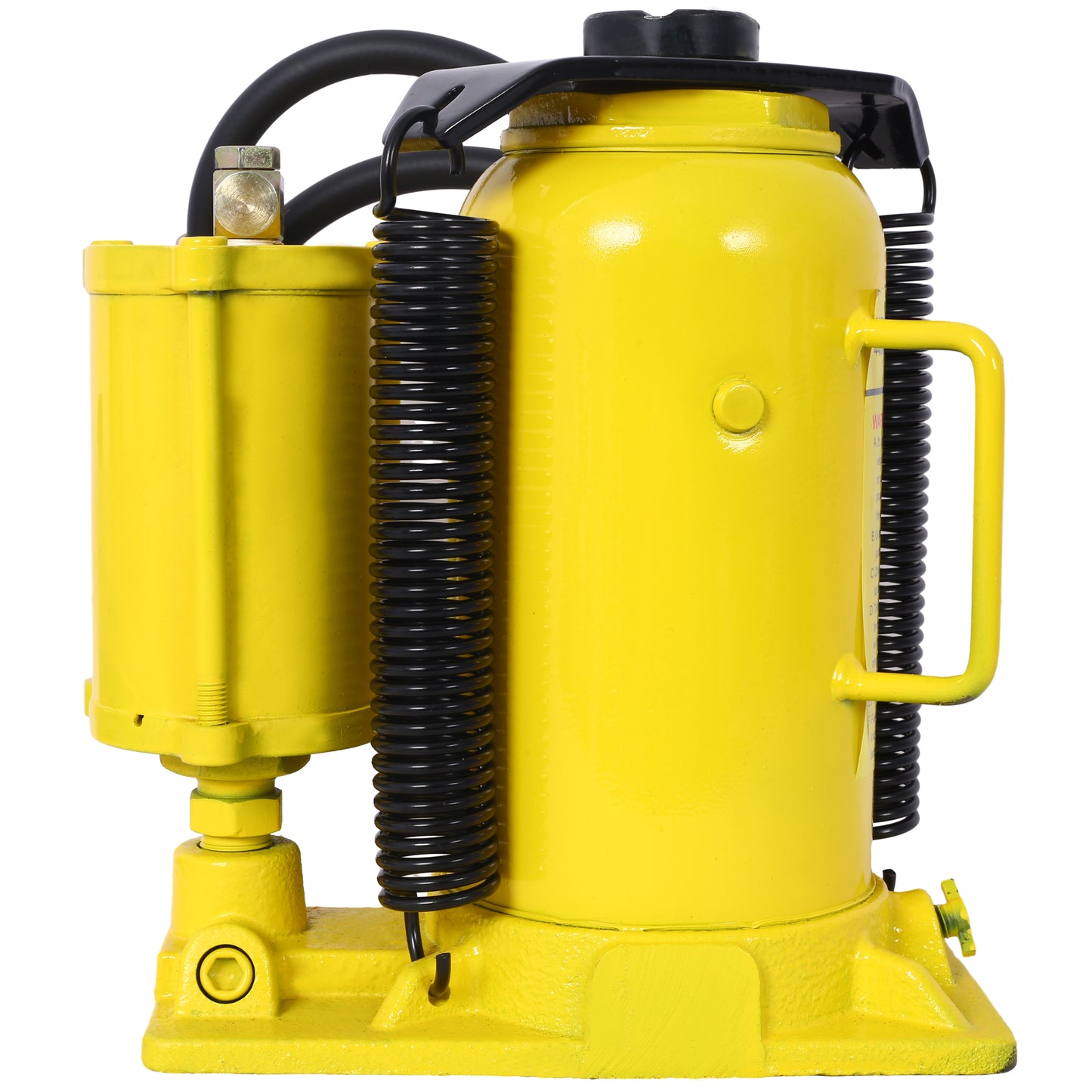 Air Hydraulic Bottle Jack, 20 Ton/44029 LBS All Welded Bottle Jack, 10.2-19.7 inch Lifting Range, Manual Handle and Air Pump, for Car, Pickup, Truck, RV, Auto Repair, Industrial Engineering,Yellow image 4