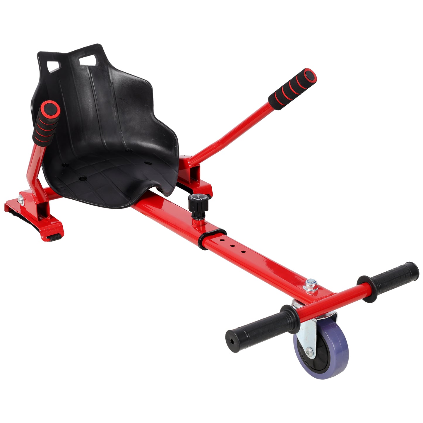 Hoverboard Seat Attachment Go-Kart,Fits 6.5" 8"10" Hoverboards,Sturdy Adjustable Off-Road Frame,Hover Cart for Family Fun,not include Hoverboard,Red image 1