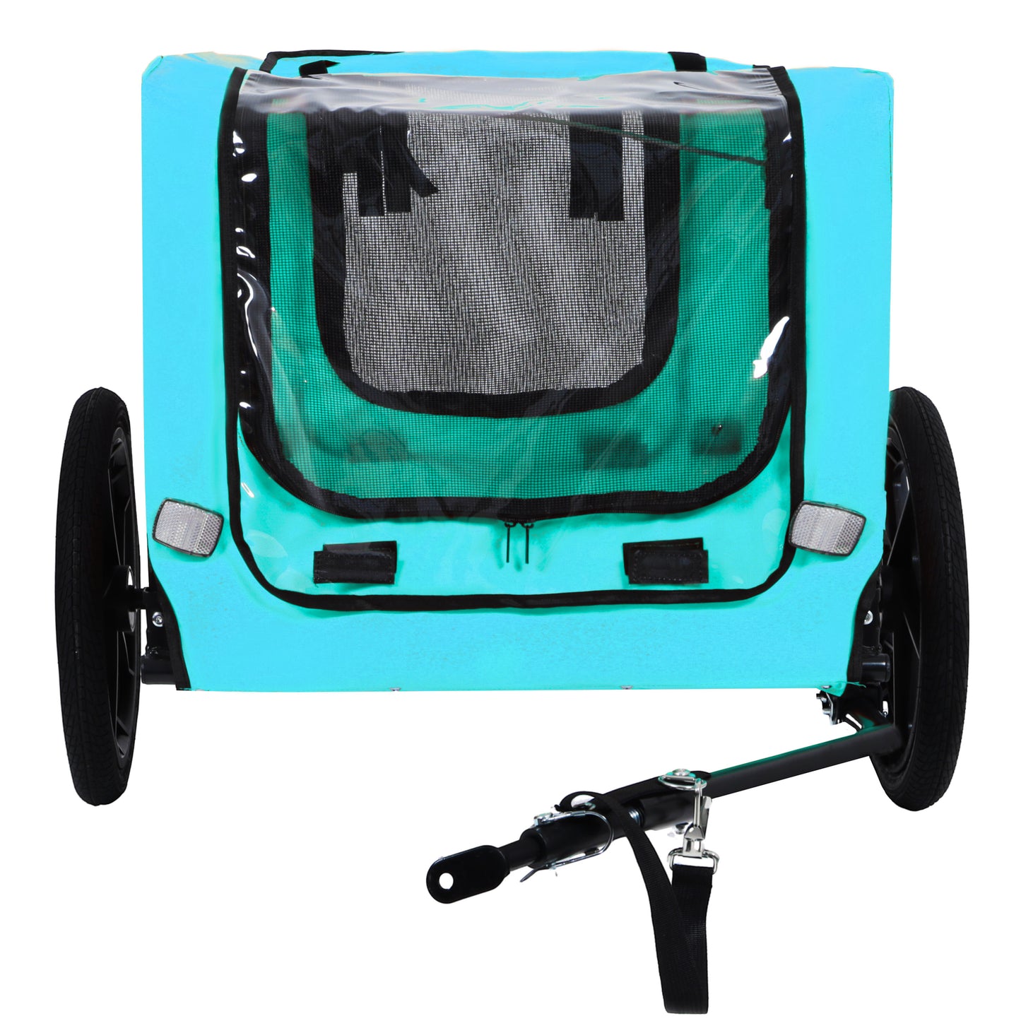 Pet Bike Trailer Dog Cart for Bicycle,Suitable for Small and Medium Pets, Easy Folding Cart Frame, Quick Release Wheel, Non-Slip Floor, Internal Leash image 4