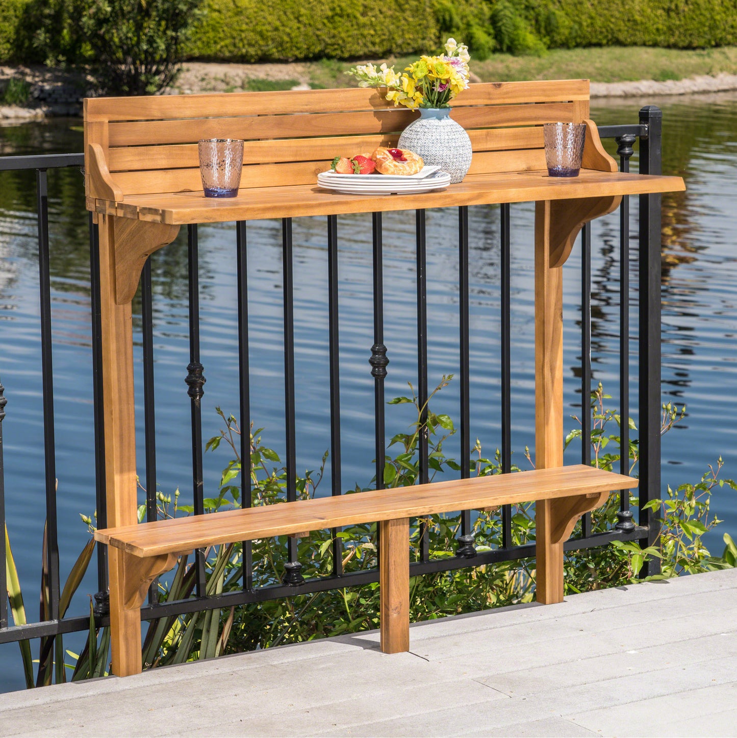 Wood BALCONY BAR TABLE image 1