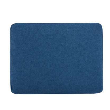 Upholstered Ottoman, Navy Blue image 8