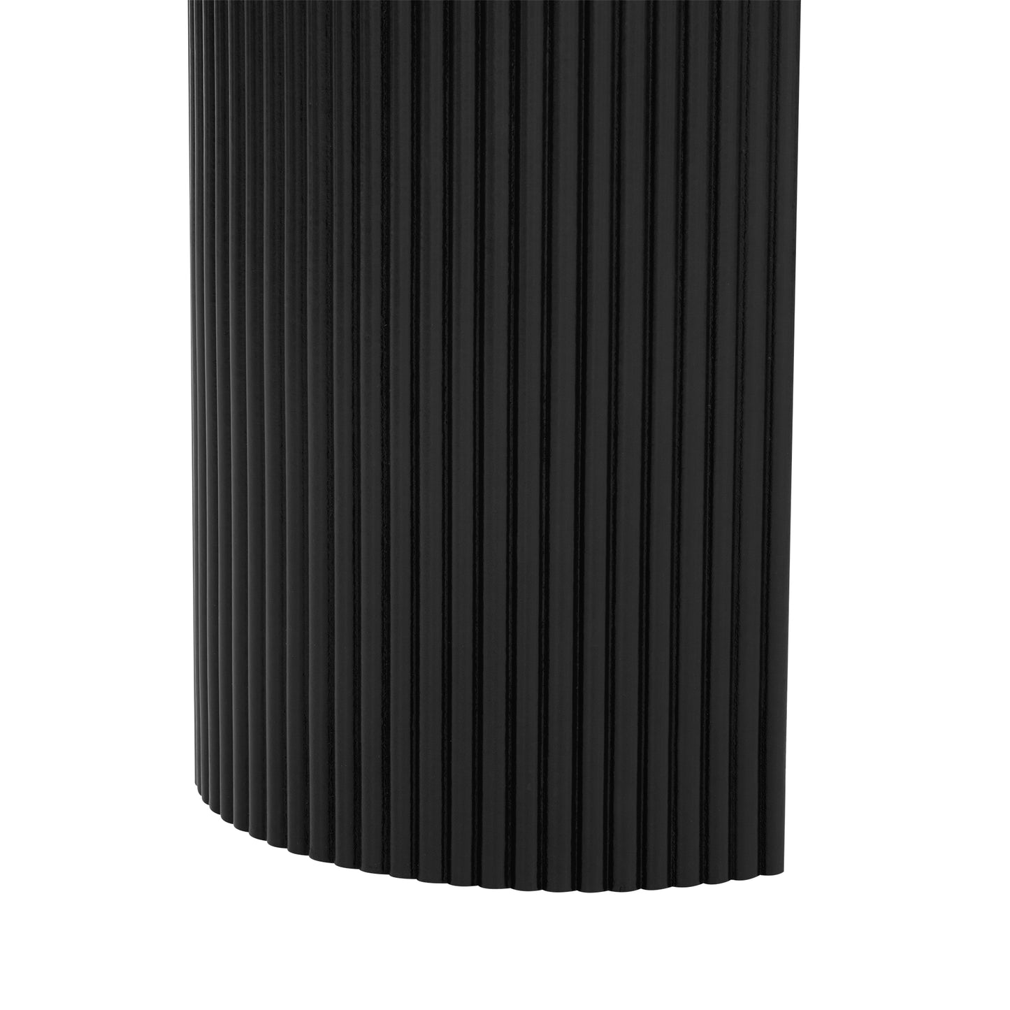 U_STYLE Curved Design Console Table with Unique Vertical Stripe Design,Suitable for Living Room,Study and Entrance image 11