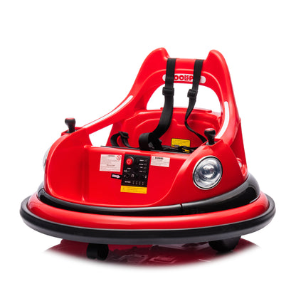 12V ride on bumper car for kids,electric car for kids,1.5-5 Years Old,W/Remote Control, LED Lights, Bluetooth & 360 Degree Spin, Vehicle body with anti-collision padding
Five-point Safety Belt,2wd image 9