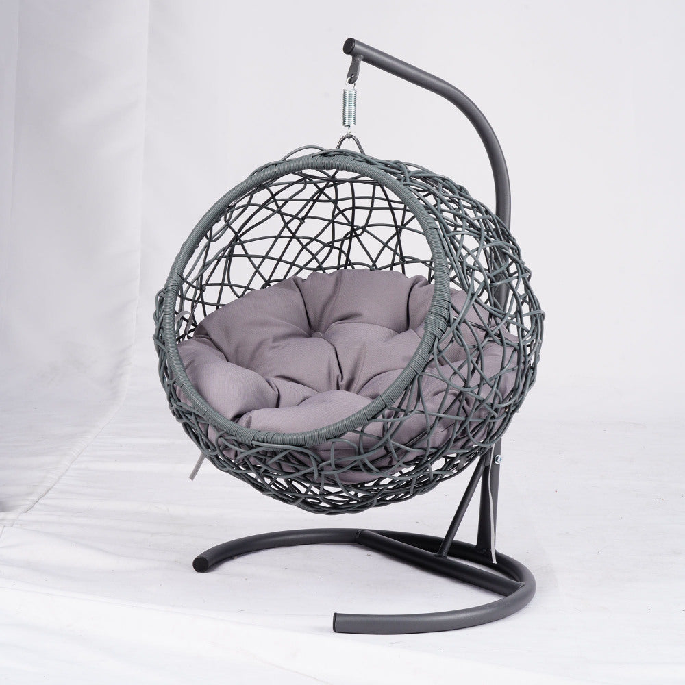 Cozy Cat Swing Bed with Stand & Cushion for Indoor Relaxation