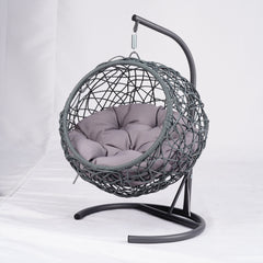 Cozy Cat Swing Bed with Stand & Cushion for Indoor Relaxation