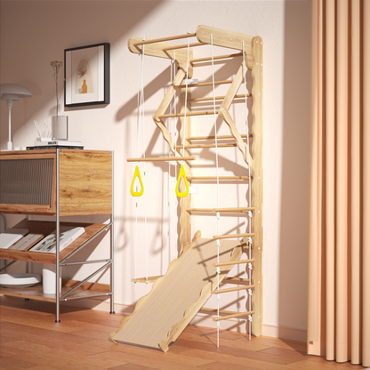 Toddler Climbing Toys Indoor Kids Pikler Triangle Set Foldable Indoor Ladder Climbing Gym Climber image 1