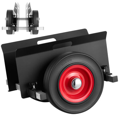 Panel Dolly, 1000 lbs Load Capacity, Drywall Mover with 10 Inch Rubber Wheels Fits Different Terrain, Adjustable Clamp Panel Cart for Steel Panels, Mattress, Doors and Drywall Sheet, Black image 1