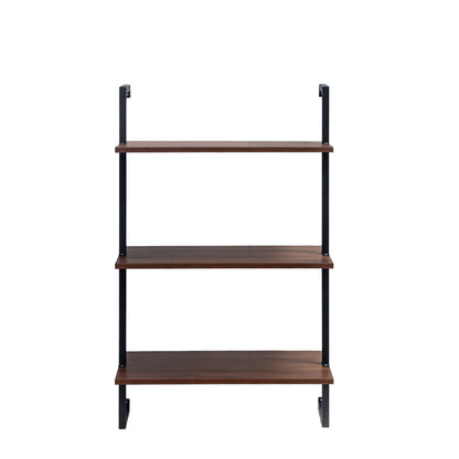 3 Tier and 2 Tier Bathroom Shelves Metal, Wood Hanging Storage Bookshelf image 11