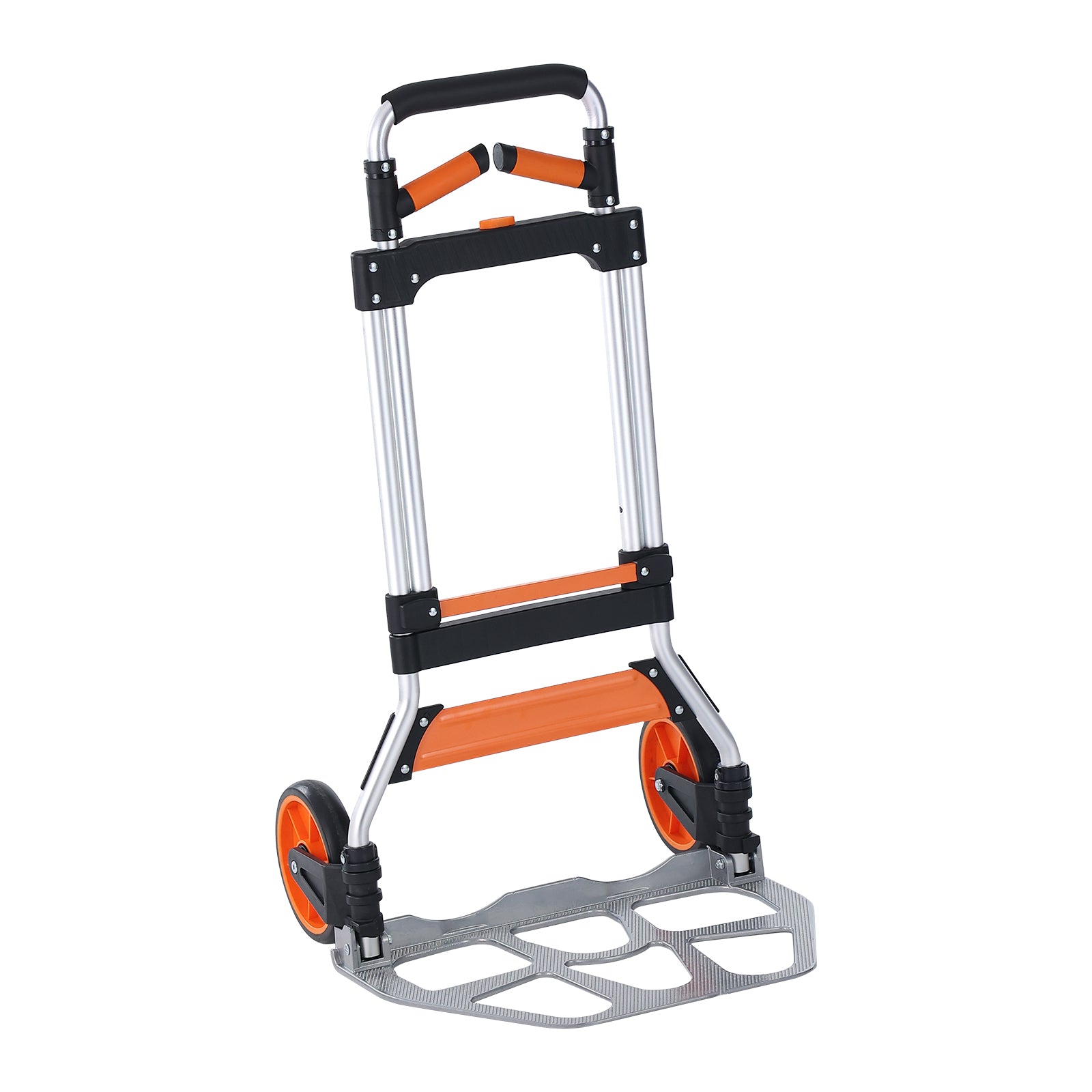 Folding Hand Truck, 309 lbs Load Capacity, Aluminum Portable Cart, Convertible Hand Truck and Dolly with Telescoping Handle and PP+TPR Wheels, Ultra Lightweight Super Strong for Moving Warehouse image 3