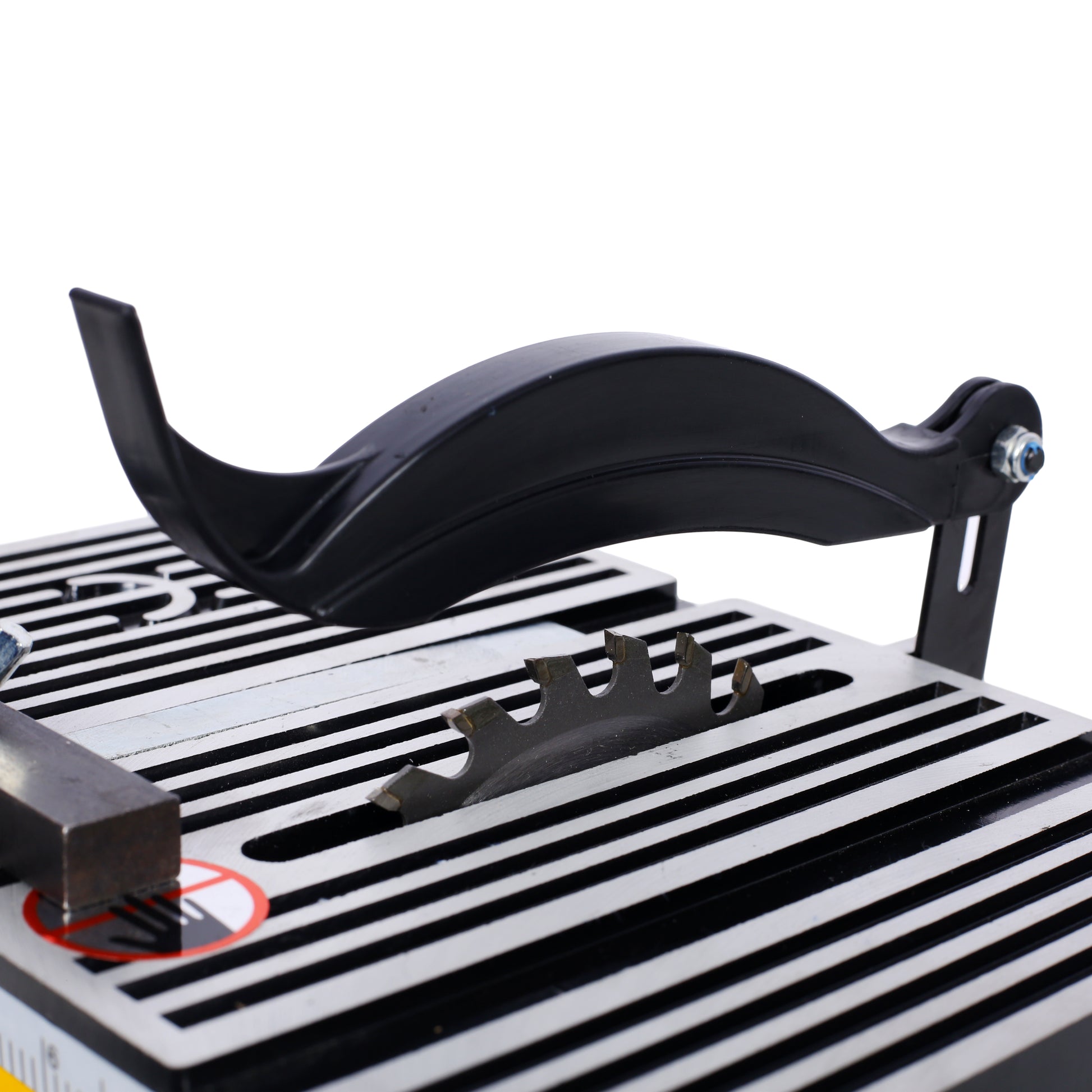 4" 90W Mini Table Saw Top Cut Off Miter Saw Multifunctional Desktop Saws w/ 3 Blades for Precision Cut Metal Wood Frame Molding image 9