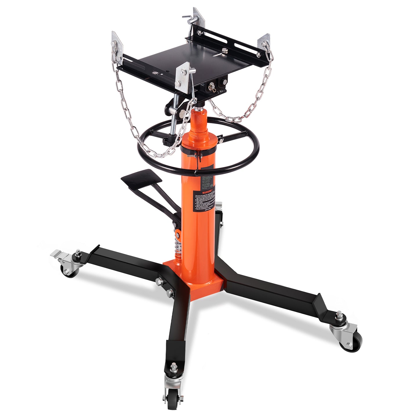 Hydraulic Transmission Jack 1322 lbs 360° Swivel Wheels For Car Lift image 1