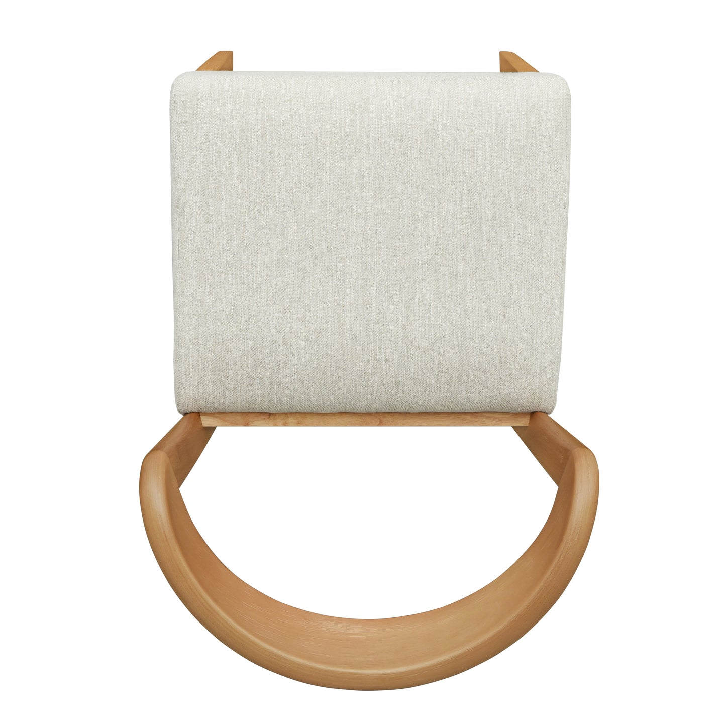 Solid Rubber Wood Dining Chairs(Natural Oak+Beige)Set of 2 image 9