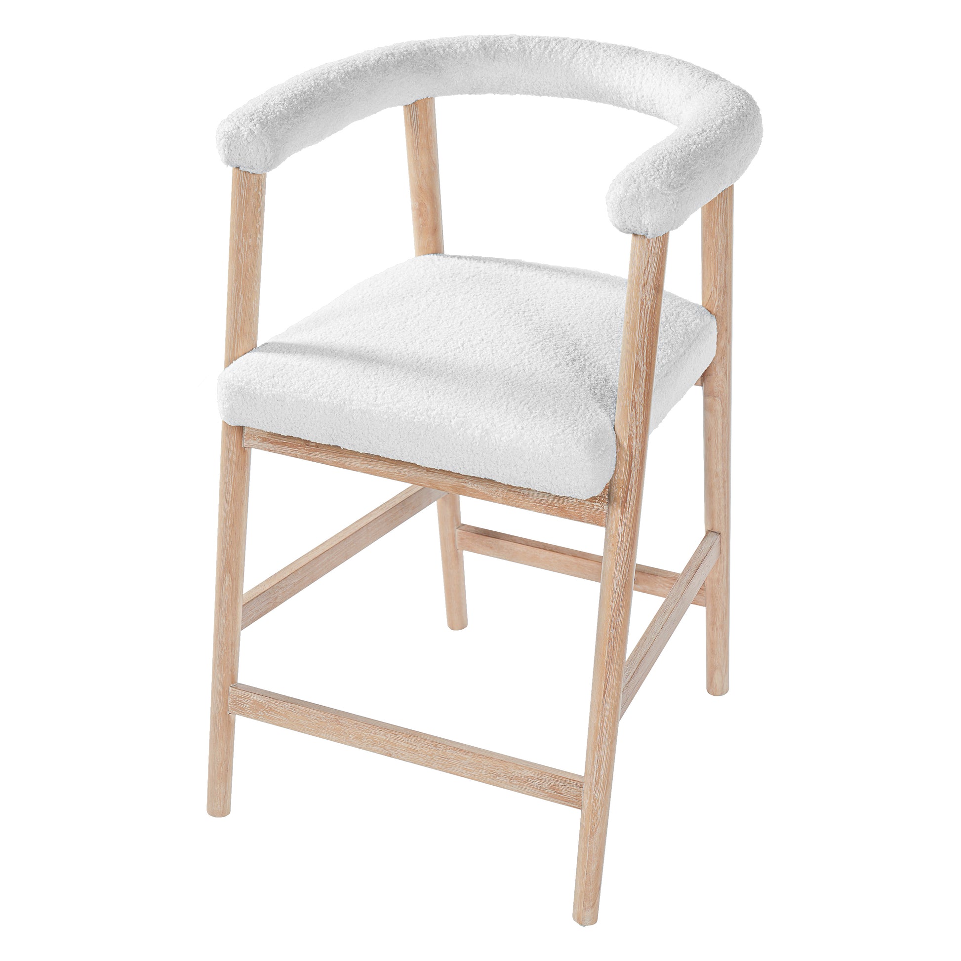 25'' Seat Height Bar Stools with Back, Comfortable Counter Stools for Kitchen Island/Dining Room, Set of 2 image 6