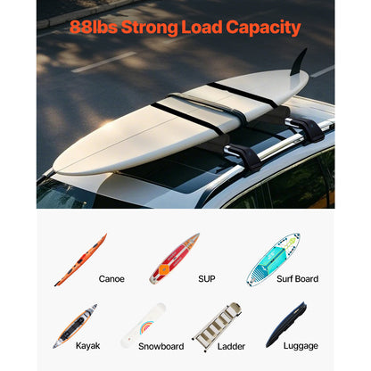 Roof Rack Pads for Crossbar 88lbs Load Capacity for Kayak Canoe Surfboard image 4