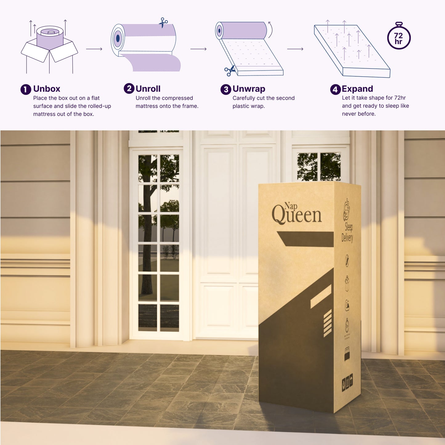 NapQueen Isabella 14 Inch Queen Hybrid Pillow Top Mattress, CertiPUR-US Certified, Made in USA image 3