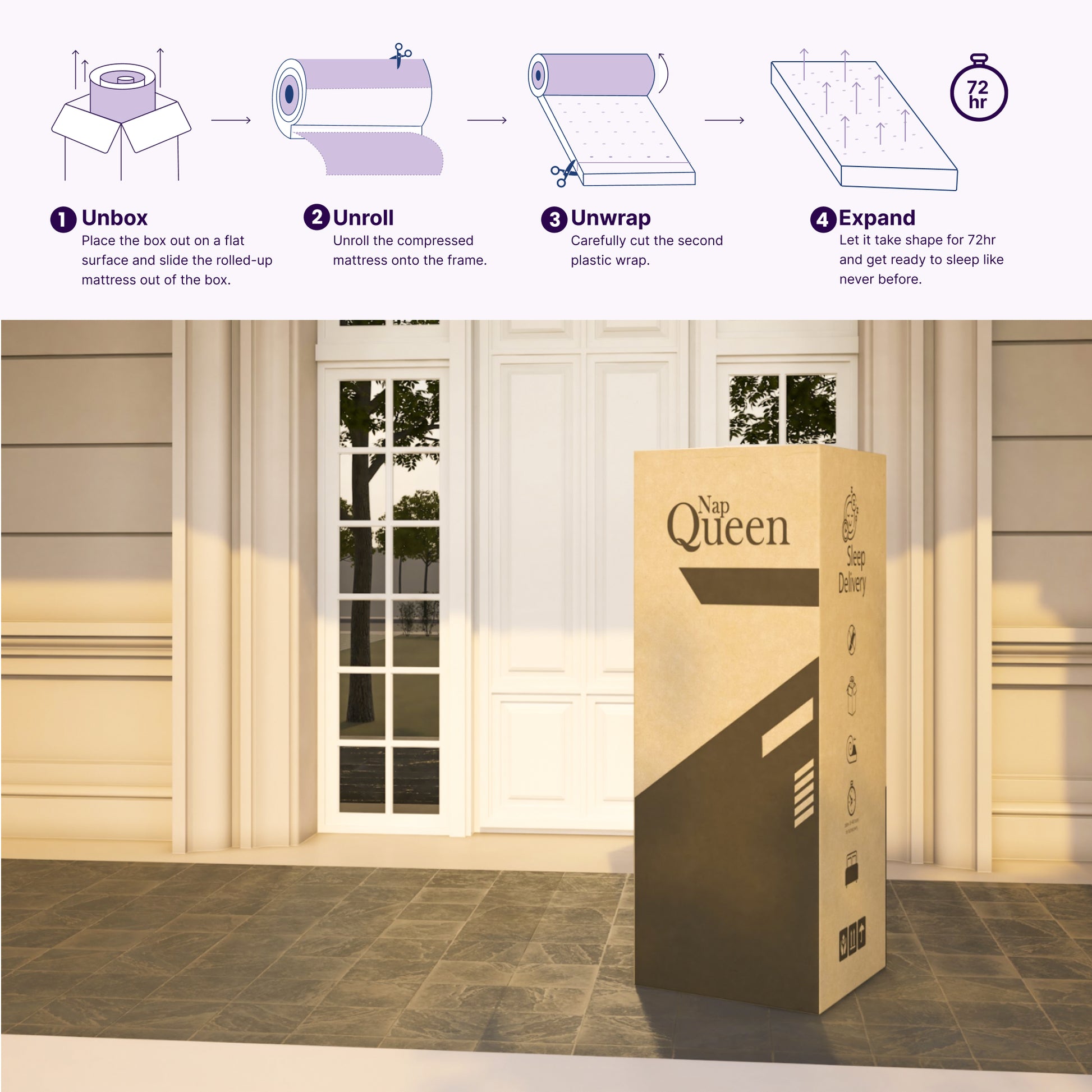 NapQueen Isabella 14 Inch Queen Hybrid Pillow Top Mattress, CertiPUR-US Certified, Made in USA image 3
