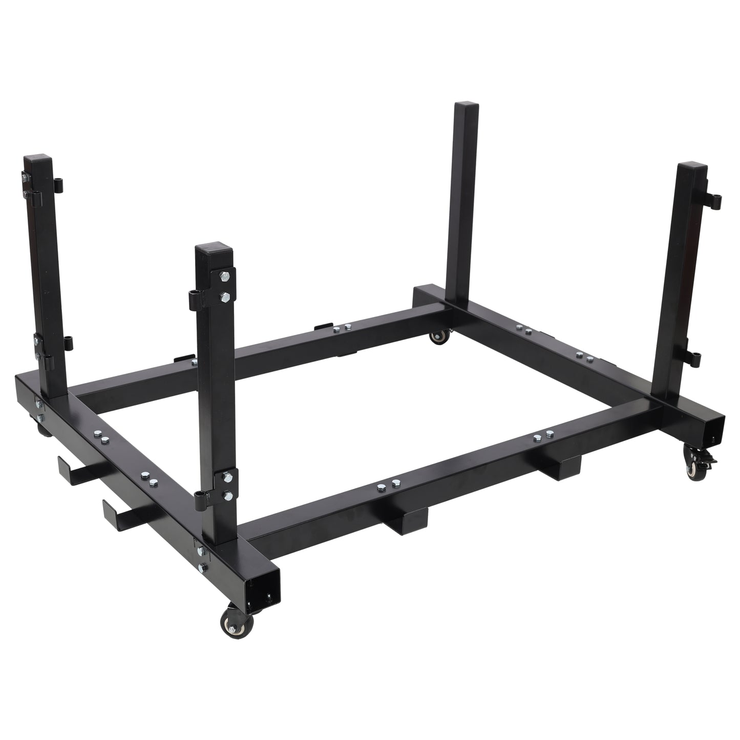 Door Hanger Storage Rack Bracket Holder for 1987-2023 Jeep Gladiator JT & Wrangler JK JKU JL JLU TJ YJ JKU Removable Stand Cart Sliding for 2/4 Door (Black) image 1