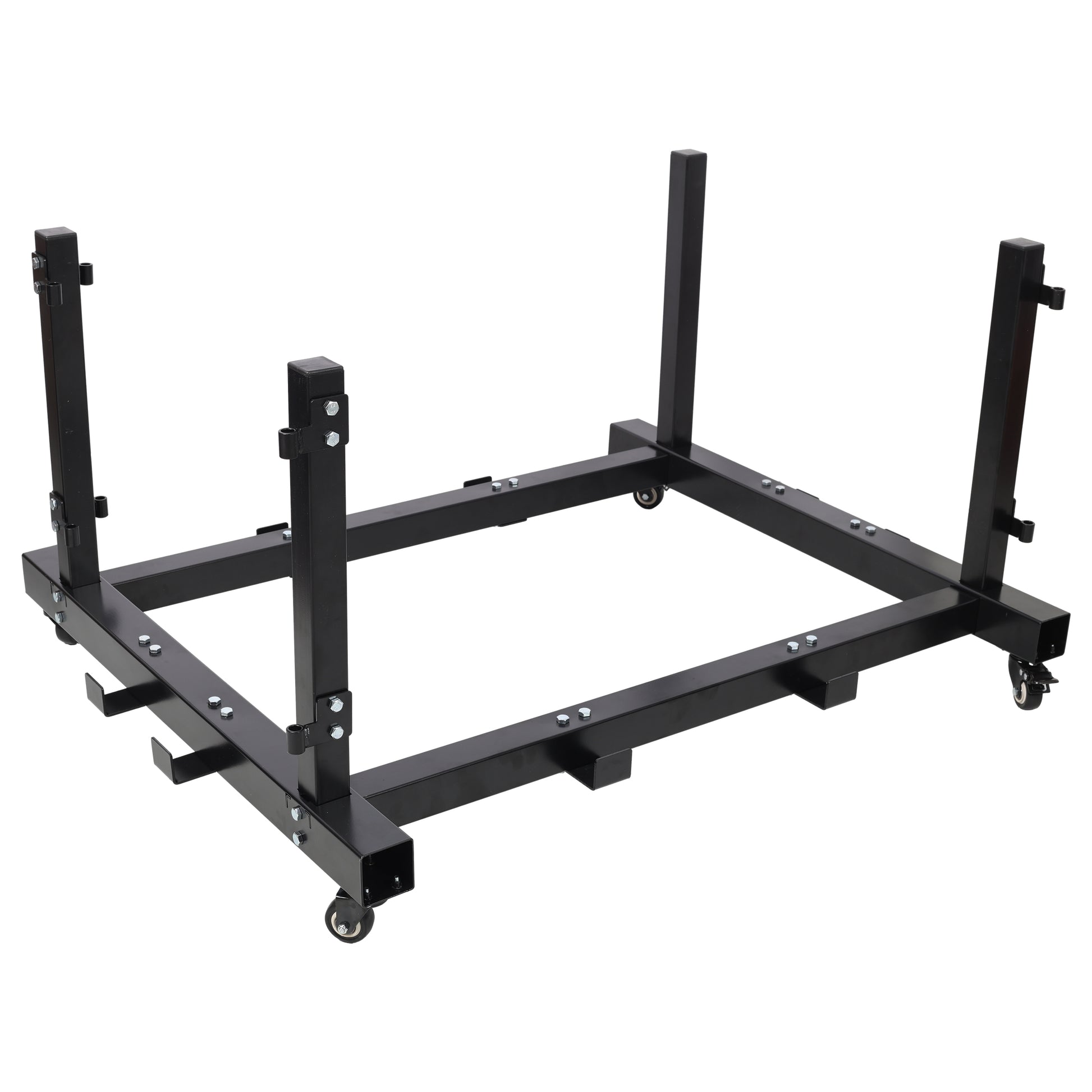 Door Hanger Storage Rack Bracket Holder for 1987-2023 Jeep Gladiator JT & Wrangler JK JKU JL JLU TJ YJ JKU Removable Stand Cart Sliding for 2/4 Door (Black) image 1