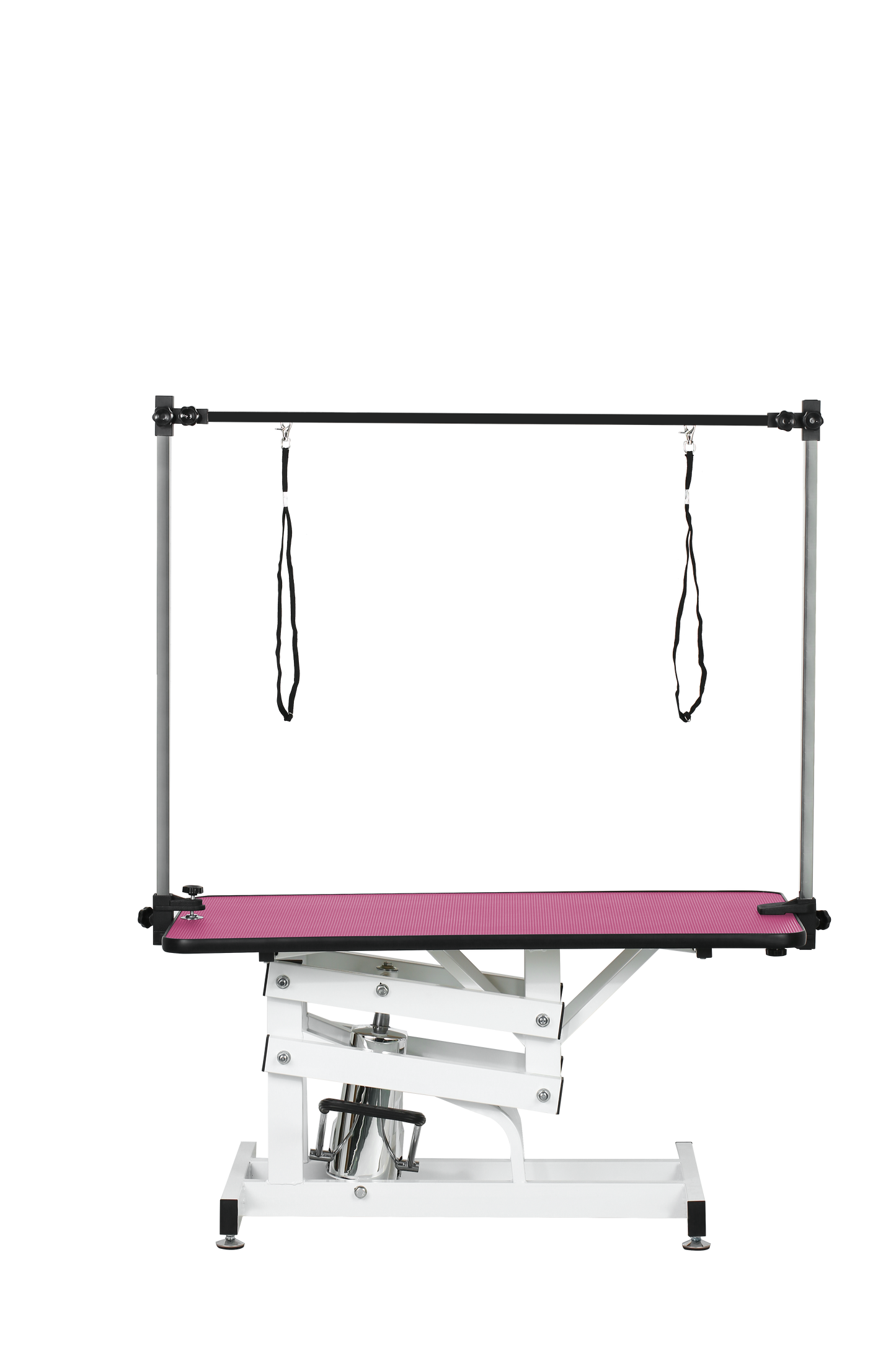42.5INCH HYDRAULIC PET GROOMING TABLE WITH "H" ARM PINK image 7