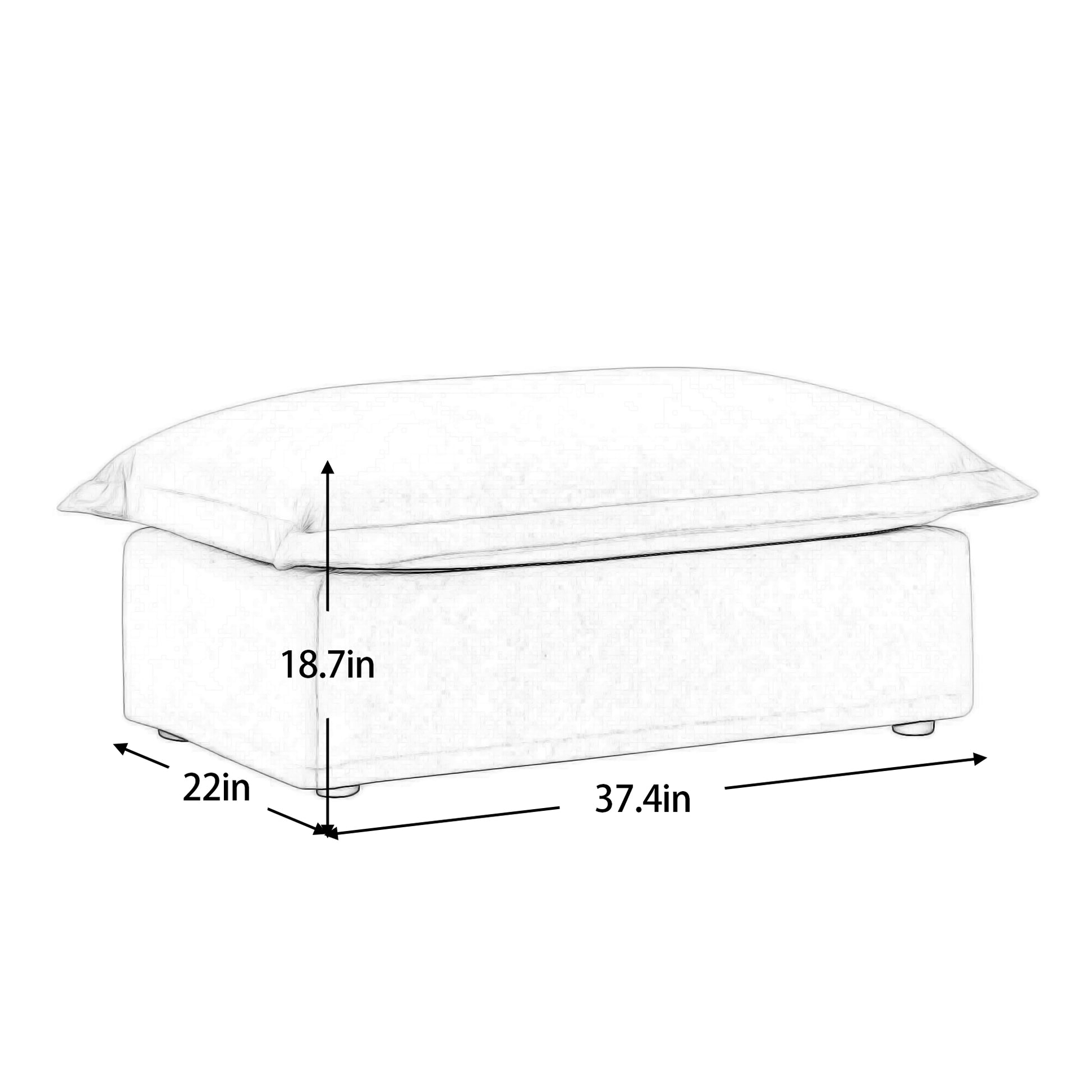 Koala Ottoman - Cream image 11