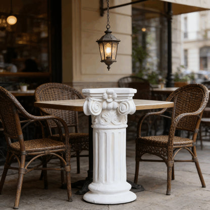Garden Decorative Column, 15"Retro Elegant White Ancient Greek Style Roman Column, Suitable for Garden Decoration, Suitable for Weddings And Dining Tables, Multifunctional Indoor/outdoor Use, Perfect image 6