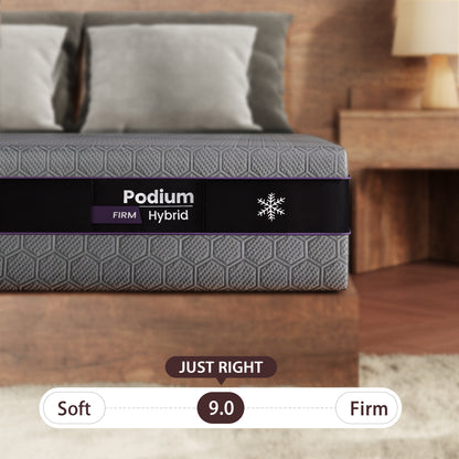 Sleepmax Podium 12" Queen Firm Hybrid Cooling Mattress with Gel Memory Foam, Latex and Honeycomb Matrix Pocket Springs image 5