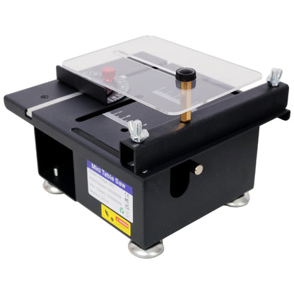 100W Multi-Functional Table Saw Mini Desktop Electric Saw Cutter Speed & Angle Adjustable 16MM Cutting Depth with Blade Flexible Shaft and More Accessories for Wood Plastic Acrylic Cutting image 3